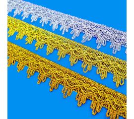 Металлизированное кружево, тесьма