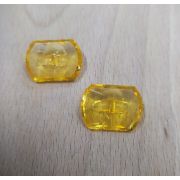 Пуговицы 846 15*22мм желтый