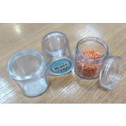 Туба -баночка прозрачная d3.5см высота 4см