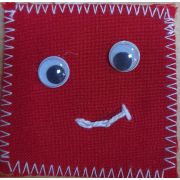 09.03  Термоаппликация «Квадрат с глазками» 5,5*5,5см