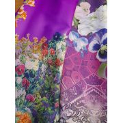 Шелк стрейч принт 150см