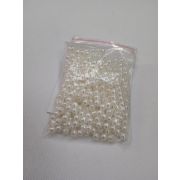 Бусинки «Жемчуг» 04 мм. белый пластик в упаковке