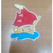 10.01 Т/аппликации «Кораблик» 7*8см.