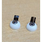 01.06 Глазки «Живой взгляд» 10мм. с ресницами карие