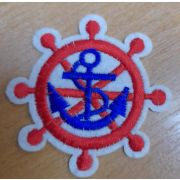 12.01  Термонаклейка «Штурвал»красный 6,5*6,5см