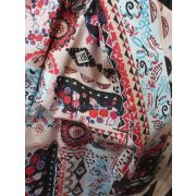 Плательный лен «Наоми» принт 49%вискоза,28%лен,23%хлопок 150см