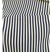 Рубашечная хлопок полоска синий-белый 150см