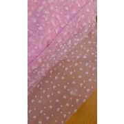 Фатин «Сердечки» розовый 150см