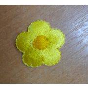 12.03  Термонаклейка «Цветок»желтый 2,5*2,5см