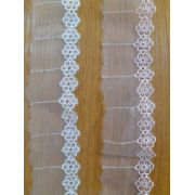 Шитье на органзе 35мм.«Цветочки маленькие»