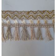 Бахрома 60мм золотисто-персиковая