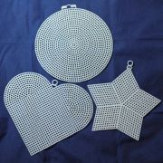 Канва пластиковая набор (круг, сердце, звезда) полиэтилен 100%