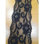 Кружево эластичное 100мм. черное