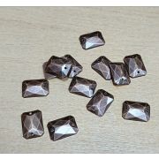 5.28  Страз прямоугольник пришивной акрил 10*14мм