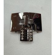 4.14  Украшение «Замок» 35*40мм. металл, цвет черный никель