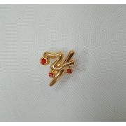 4.14   Украшение «Иероглиф» 15*20мм. металл под золото