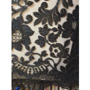 Гипюр вышивка на сетке 95% полиэстр, 5 % эластан 130см