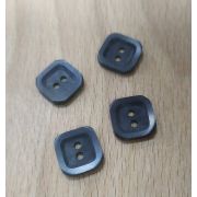 Пуговицы 977  15*15 мм черный квадрат