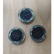 Пуговицы 982 20мм черный ободок зеленый