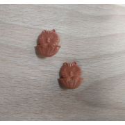 Пуговицы 986 17*18мм коричневый кот в корзине