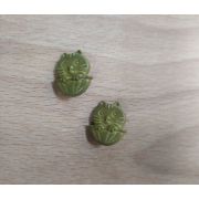 Пуговицы 988 17*18мм зеленый кот в корзине