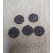 Пуговицы1003 15мм т. коричневый