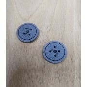 Пуговицы1006 22мм т. серый