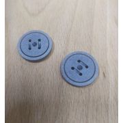 Пуговицы1008 22мм серый