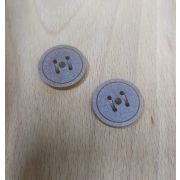 Пуговицы1015 22мм т. коричневый