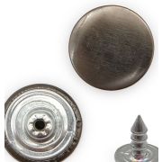 Пуговицы1024 джинсовая 17мм. гладкая черный никель