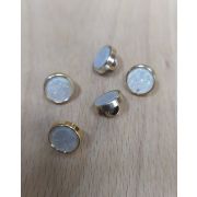 Пуговицы1040 10мм золото с серебром