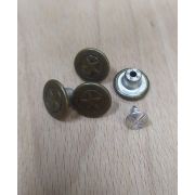 Пуговицы1046 14мм хаки звезда