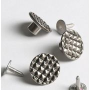 Пуговицы1047 джинсовая 17мм. цвет темное серебро