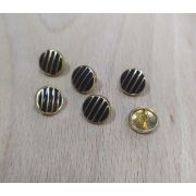 Пуговицы1051 10мм золото с черным полоса