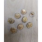 Пуговицы1052 10мм золото мелкий узор
