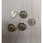 Пуговицы1053  10мм золото узор