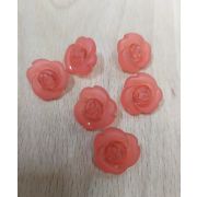 Пуговицы1055 16*16мм красная роза