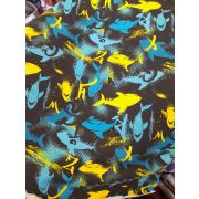 Футер с начесом с рисунком  карде 100%хлопок220см, 30/20, Узбекистан