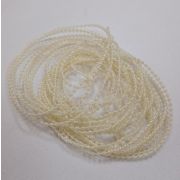 Бусины на нити 1,5мм жемчуг молочный