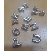 3.36  Украшение«Буквы» высота15мм., металл, цвет никель