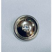 Пуговицы 193 17мм.серебро со стразой