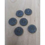 Пуговицы1065 15мм серо-зеленый