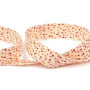 Косая бейка хлопковая  с рисунком 15мм.