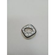 Пуговицы1217 - 14 мм.бело-синий