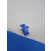 Пуговицы1237 - 18*13 мм.дельфины голубые