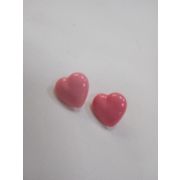 Пуговицы1267 - 11*11 мм.сердечко розовое
