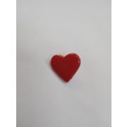Пуговицы1271 - 13*13 мм. сердечко темно-красное