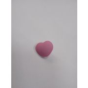 Пуговицы1272 - 15*15 мм. сердечко розовое выпуклое