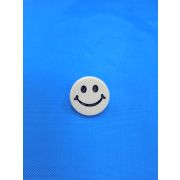 Пуговицы1283 - 15 мм.белый смайлик