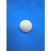 Пуговицы1287 - 25 мм.белый с рифленым рисунком